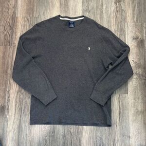 Ralph Lauren Gray Thermal Long Sleeve Top XL